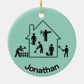 Handyman Design Keramisch Ornament (Achterkant)