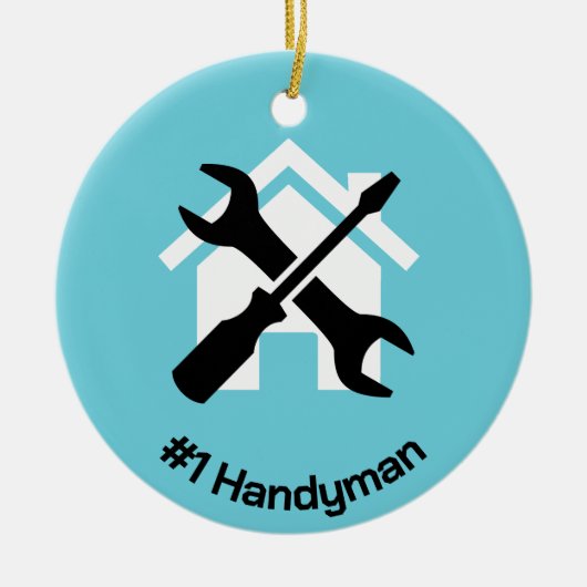 Handyman Design Keramisch Ornament (Voorkant)