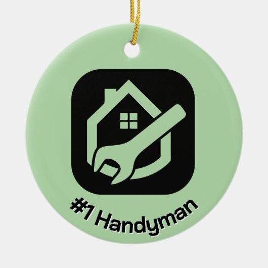 Handyman Design Keramisch Ornament (Voorkant)