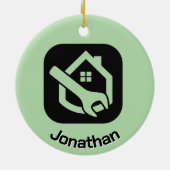 Handyman Design Keramisch Ornament (Achterkant)