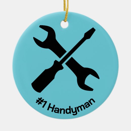 Handyman Design Keramische Versiering Keramisch Ornament (Voorkant)