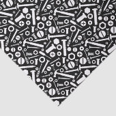 Handyman DIY Mister Fixit Hammer Nuts Bolts Tools Tissuepapier (Detail)