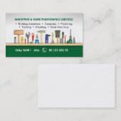 Handyman- en thuisonderhoud visitekaartje (Voorkant / Achterkant)