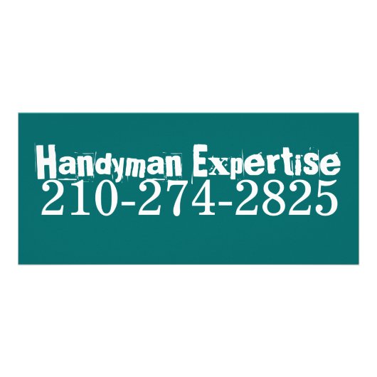 Handyman Expertise, 210-274-2825 Reclamekaart (Voorkant)