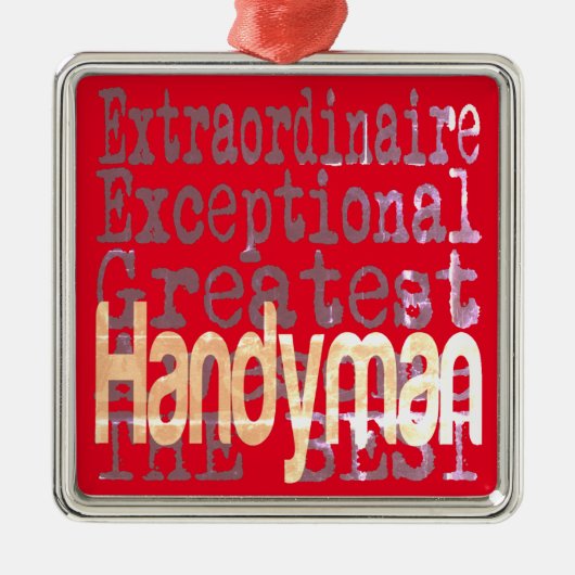 Handyman Extraordinaire Metalen Ornament (Voorkant)