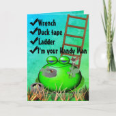 Handyman Feestdagen Kaart (Voorkant)