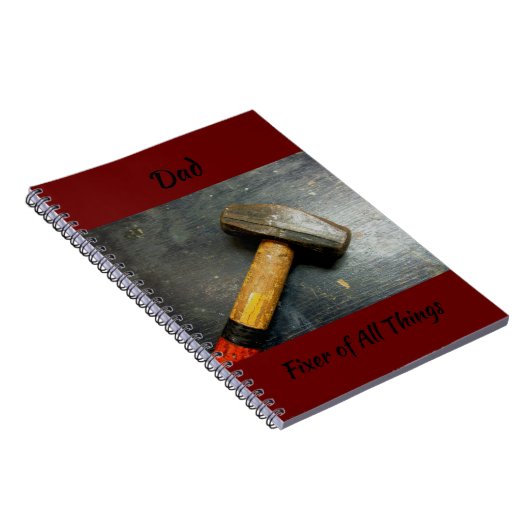 Handyman Fixer of All Des Sledge Hammer Notitieboek (Rechterzijde)