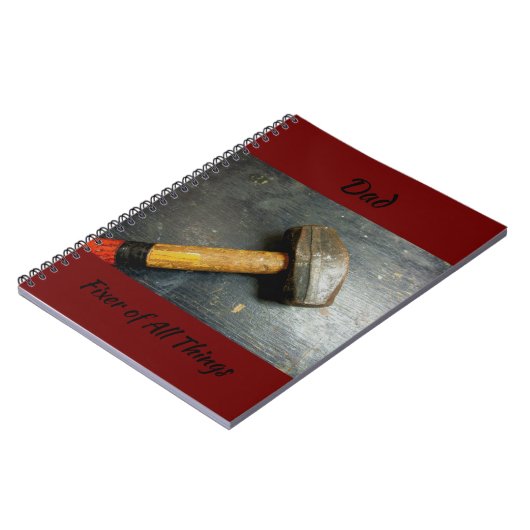 Handyman Fixer of All Des Sledge Hammer Notitieboek (Linkerzijde)