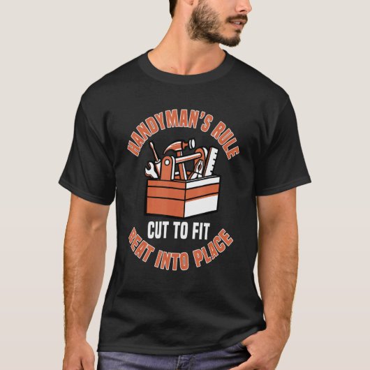 Handyman Fixer Repairman Handworker Builder Handyp T-shirt (Voorkant)