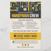 Handyman Flyer - Home Reparatie & Onderhoud (Voorkant)