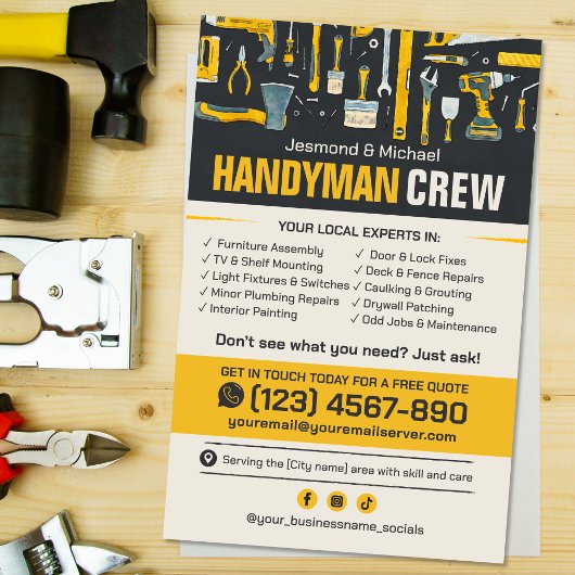 Handyman Flyer - Home Reparatie & Onderhoud