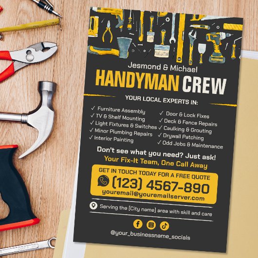 Handyman Flyer - Home Reparatie & Onderhoud