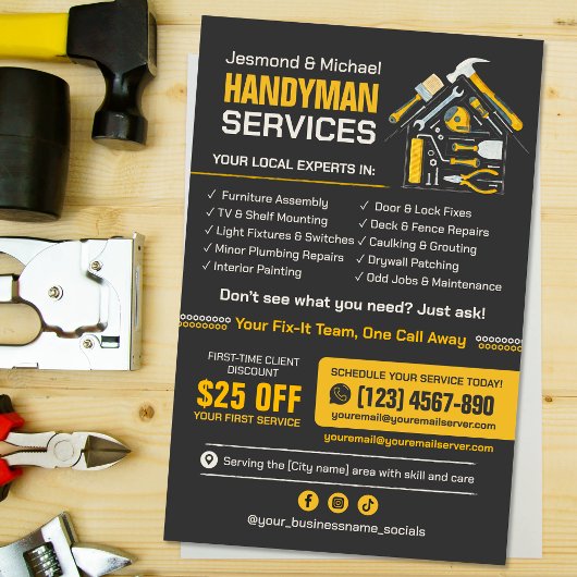 Handyman Flyer - Home Reparatie & Onderhoud