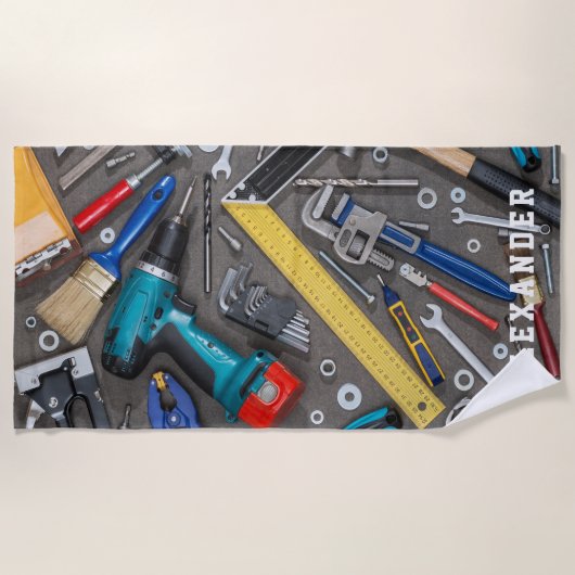 Handyman Garage - Diverse tools Strandlaken (Voorkant)