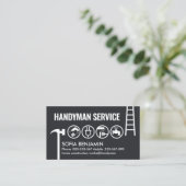 Handyman Gereedschap Border Home Reparator Visitekaartje (Staand voorkant)