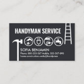 Handyman Gereedschap Border Home Reparator Visitekaartje (Voorkant)