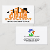 Handyman Gereedschap Dakgebouw Visitekaartje (Voorkant / Achterkant)