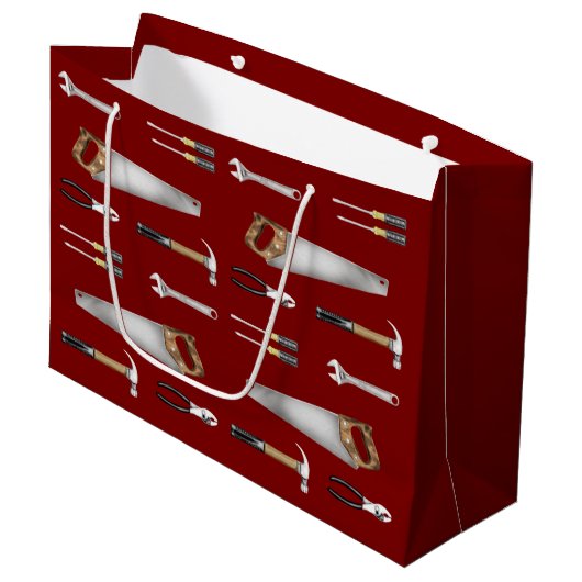 Handyman-gereedschap Groot Cadeauzakje (Voorkant Gekanteld)