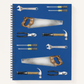 Handyman-gereedschap met naam notitieboek (Voorkant)