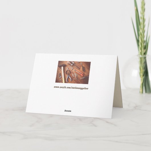 handyman gereedschap wenskaart kaart