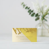 Handyman Gold Black Business Ca Visitekaartje (Staand voorkant)