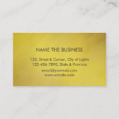 Handyman Gold Black Business Ca Visitekaartje (Achterkant)