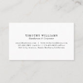 Handyman Gold en Black Modern Visitekaartje (Achterkant)