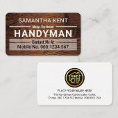 Handyman Grenslijnen Hout Visitekaartje (Voorkant / Achterkant)