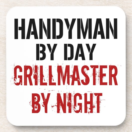 Handyman Grillmaster Drankjes Onderzetter (Voorkant)