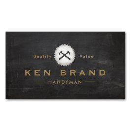 Handyman Hammer en Round Saw Magnetisch Visitekaartje