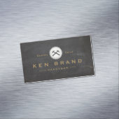 Handyman Hammer en Round Saw Magnetisch Visitekaartje (Voorbeeld)