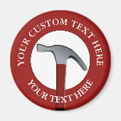 Handyman Hammer Icon Magnet (Voorkant)