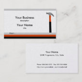 Handyman Hammer Visitekaartje (Voorkant / Achterkant)