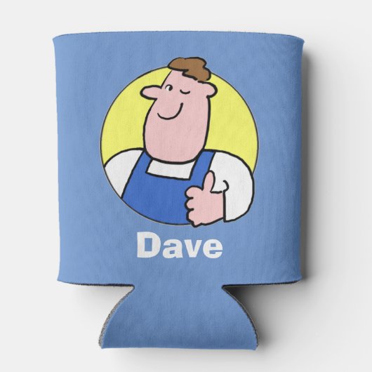 Handyman Handelaar met Naam Blikjeskoeler (Achterkant)