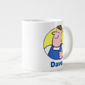 Handyman Handelaar met Naam Grote Koffiekop (Voorkant rechts)