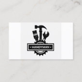 Handyman Handiman Reparatie Persoon Onderhoud Visitekaartje (Achterkant)