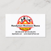 Handyman Handiman Reparatie Persoon Onderhoud Visitekaartje (Voorkant)