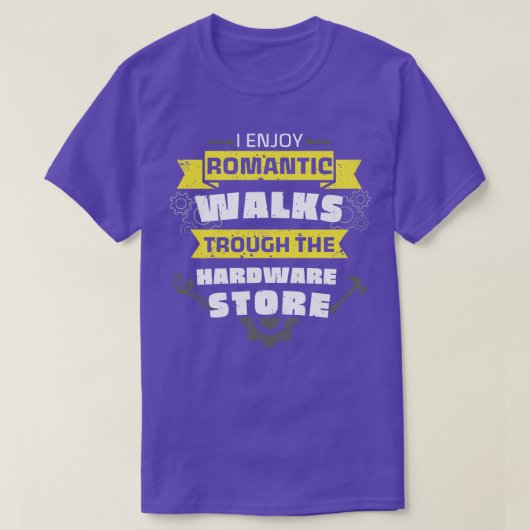 Handyman Hardware Store Walks Fun WFrench T-shirt (Design voorkant)