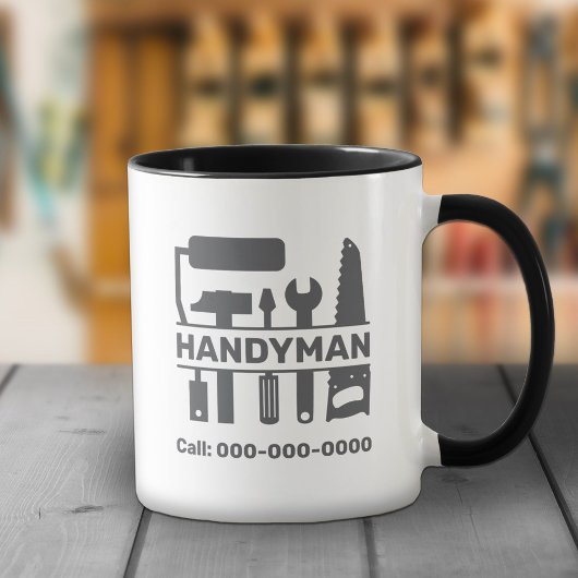 Handyman - Hardware Tools Monogram Mok