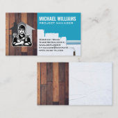 Handyman Holding Tools | verfrol Visitekaartje (Voorkant / Achterkant)