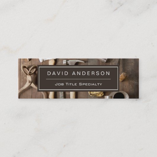 Handyman Home Improvement Carpentry-reparaties Mini Visitekaartje (Voorkant)