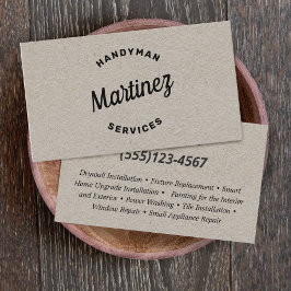 Handyman Home Improvement Visitekaartje