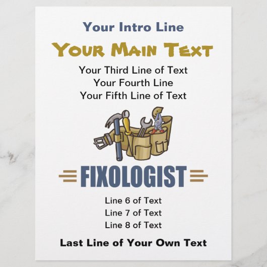 Handyman Home Improving Do It Yourself Fixologis Flyer (Voorkant)