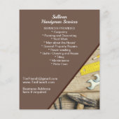 Handyman Home Maintenance Business Promotion Flyer (Achterkant)