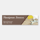 Handyman Home Maintenance Tools Business Bumpersticker (Voorkant)
