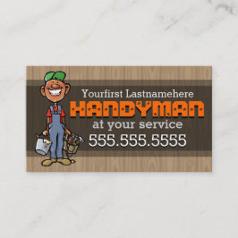 Handyman.Home Repair.Black.Afro-American Visitekaartje