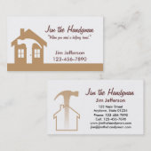 Handyman/Home Repair/Bruin Visitekaartje (Voorkant / Achterkant)
