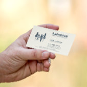 Handyman Home Repair Business Custom Indigo Blauw Visitekaartje