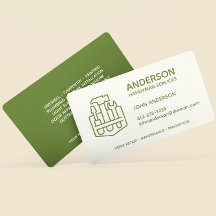 Handyman Home Repair Business Olive Green Custom