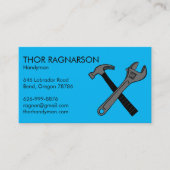 Handyman Home Repair Construction WFrench Hammer Visitekaartje